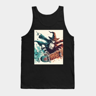 Crazy Skate wizard street art Tank Top